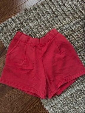 NEW Aerie Red Sweat Shorts XS